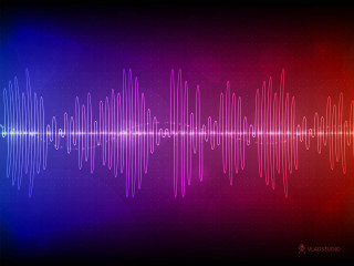 Sound wave red blue black - les automatiste free wallpaper