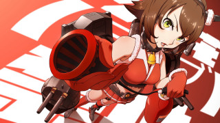 Woman red outfit gun red - a red outfit holding free wallpaper