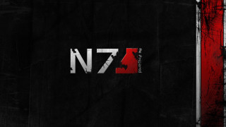 Black red wall n7 red - mass effect free wallpaper