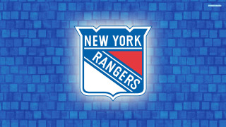 Rangers logo blue brick wall - logo free wallpaper