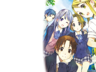 Anime characters group tree sky - cedric seaut keos masons free wallpaper