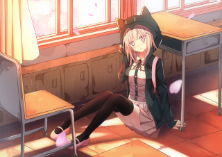 Girl sitting floor room desk - the floor in a room free wallpaper