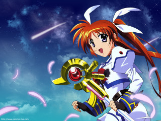 Anime character large object sky - anime visual free wallpaper