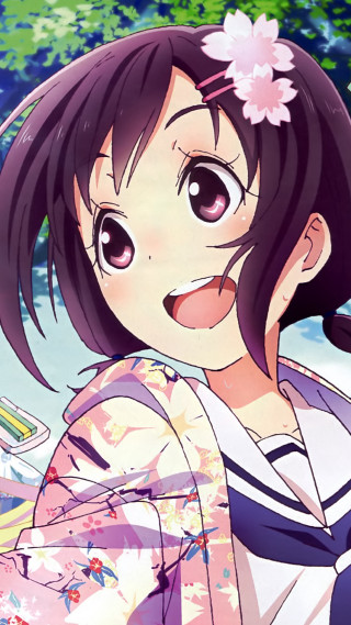 Girl flower hair flower hair - a girl free wallpaper