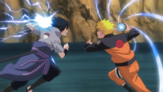 Cartoon fight rock lightning background - two person free wallpaper