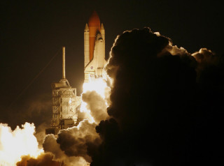 Rocket launch smoke cloud sky - its back end free wallpaper