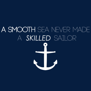 Smooth sea anchored quote stitch - benjamin franklin free wallpaper