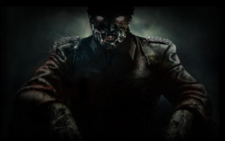 Creepy military man blooded coat - 4 k wallpaper free wallpaper