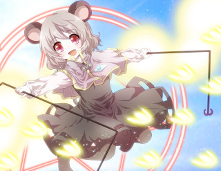 Girl dress stick mouse circular - a circular background free wallpaper