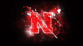 Red letter n splatters sparkles - arlington nelson lindenmuth free wallpaper