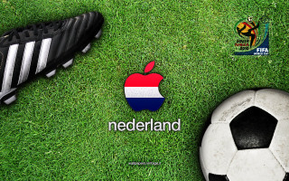 Soccer ball shoe grass nederland - international typographic style free wallpaper for desktop