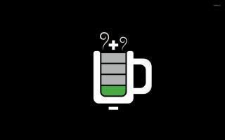 Black white logo green beaker - the top of it free wallpaper
