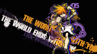 Cartoon character guitar black background - the middle of the picture free wallpaper