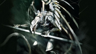Woman sword skeleton demon ultrafine - artem demura free wallpaper