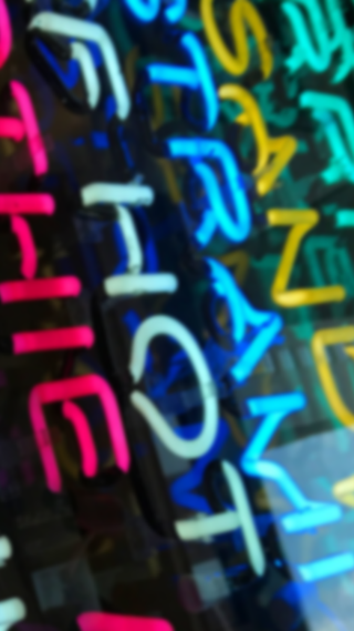 Colorful sign black white border - interactive free wallpaper