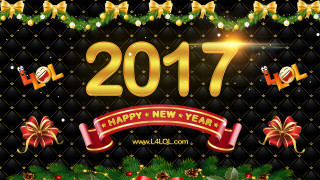 Happy new year greeting presents - 4k resolution free wallpaper