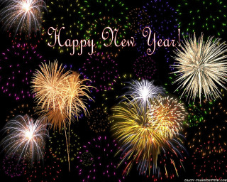 Fireworks happy new year display 2 - free new year wallpaper