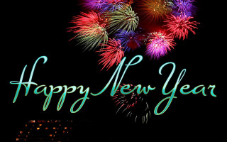 Fireworks happy new year display 3 - the middle of it free wallpaper