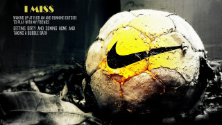 Yellow black nike ball fullmoon - photorealistic imagery free wallpaper