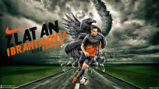 Man kicking soccer ball dragon - a soccer ball free wallpaper