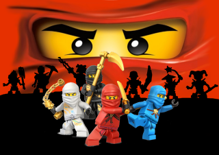 Lego ninjas red black backgrounds - white background free wallpaper