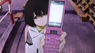 Girl holding pink phone sad - a sad expression free wallpaper