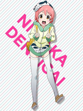 Girl pink hair backpack background - a girl free wallpaper