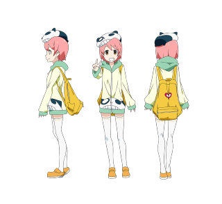 Anime girls backpacks adventure friends - chizuko yoshida free wallpaper