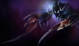 Demonic creature sword purple background - a demonic looking creature free wallpaper
