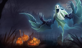 Cartoon character spooky costume pumpkin - concept art free wallpaper