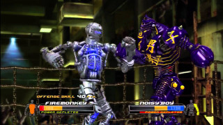 Game character fighting stance robot - a neon free wallpaper