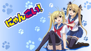 Anime girls sitting ground crossed 2 - their leg free wallpaper