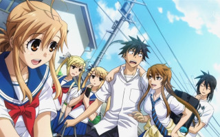 Anime characters blue sky clouds 17 - a blue sky free wallpaper