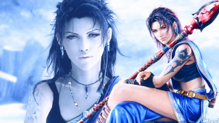 Woman sword rock sky background - another woman free wallpaper