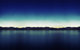Large body of water mountains 2 - a large body of water free wallpaper