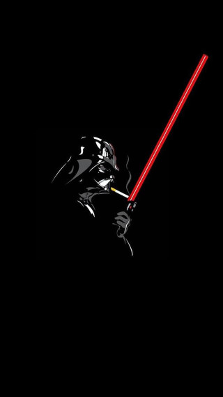 Darth vader red lightsaber black 2 - a darth vader free wallpaper