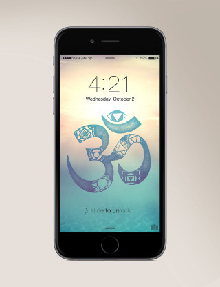 Cell phone symbol four image - the screen free wallpaper