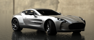 Silver sports car reflection wall - reflective free wallpaper