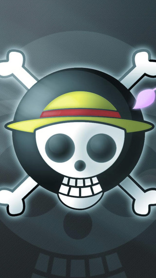 Skull hat pipe black background - a skull free wallpaper