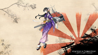 Woman purple dress gun money - a purple dress holding free wallpaper