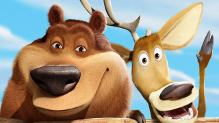 Cartoon dog deer antlers friends - antler free wallpaper