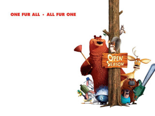 Cartoon bear pole open season - a pole free wallpaper