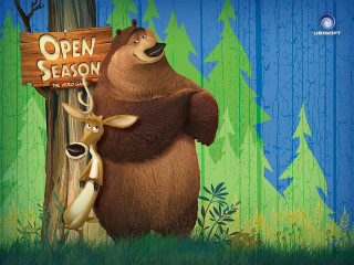 Bear deer open season forest - furry free wallpaper