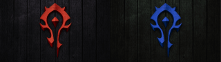 Red blue metal door handles - dark color free wallpaper