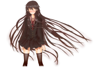 Ayako rokkaku yandere anime girl - a red cape free wallpaper