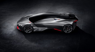 Futuristic car panfuturism space planet - a red stripe free wallpaper
