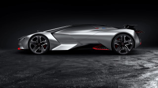 Silver sports car red light 4 - cui bai free wallpaper