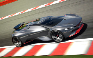 Car race track red white - the edge free wallpaper