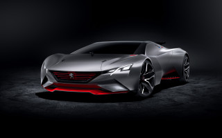 Silver sports car dark room 19 - the front of the car free wallpaper