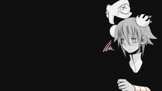 Anime couple purple eyes hair - a white head free wallpaper